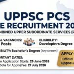 UPPSC PCS Pre Recruitment 2026