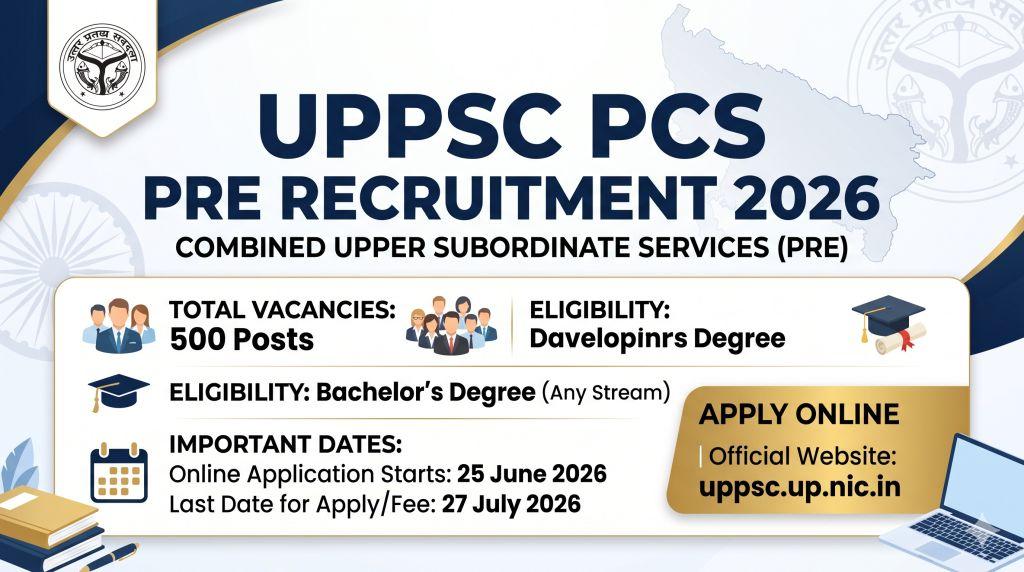 UPPSC PCS Pre Recruitment 2026